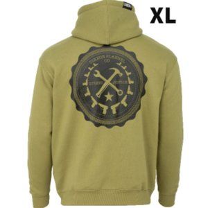 DIXXON | Shirts | Dixxon Flannel Bandit Zip Up Hoodie Od Green Mens